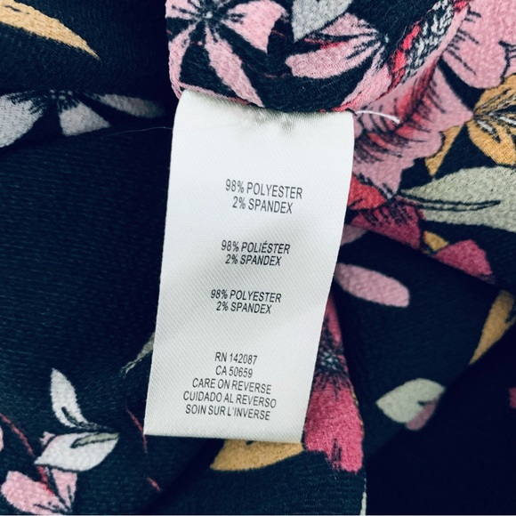 Simply Noelle Black Floral Print Swimsuit Cover - Picture 5 of 6